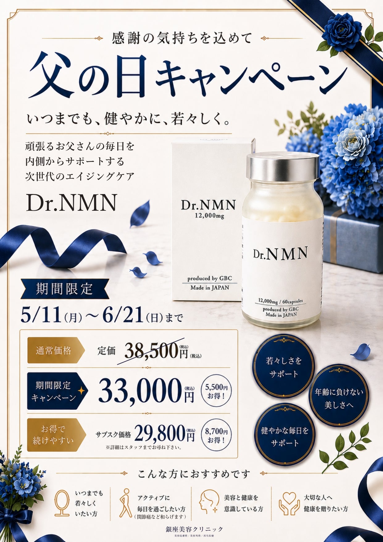 期間限定キャンペーン】Dr.NMN S 12000 – 銀座美容クリニック京都院